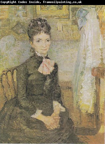 Vincent Van Gogh Woman sitting next to a cradle